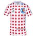 Abbigliamento Tour de France 2020 Manica Corta e Pantaloncino Con Bretelle Bianco Rosso(2)