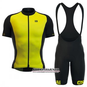 Abbigliamento ALE 2016 Manica Corta E Pantaloncino Con Bretelle Giallo E Nero