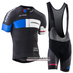 Abbigliamento Orbea 2017 Manica Corta E Pantaloncino Con Bretelle Nero E Blu