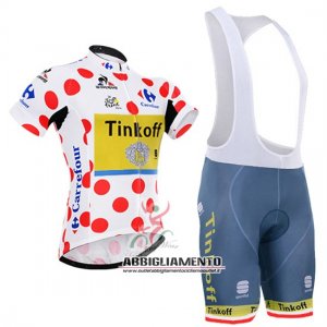 Abbigliamento Tinkoff 2016 Manica Corta E Pantaloncino Con Bretelle Rosso E Bianco