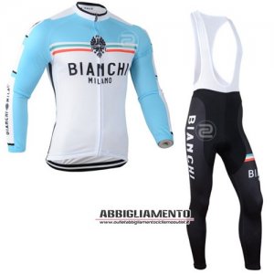 Abbigliamento Bianchi 2014 Manica Lunga E Calza Abbigliamento Con Bretelle Bianco E Celeste