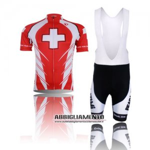 Abbigliamento Pearl Izumi 2010 Manica Corta E Pantaloncino Con Bretelle Rosso E Bianco