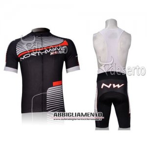 Abbigliamento Northwave 2012 Manica Corta E Pantaloncino Con Bretelle Rosso E Nero