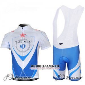 Abbigliamento Pearl Izumi 2012 Manica Corta E Pantaloncino Con Bretelle Blu E Bianco