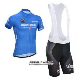 Abbigliamento Giro d\'Italia 2014 Manica Corta E Pantaloncino Con Bretelle Blu