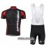 Abbigliamento Merida 2014 Manica Corta E Pantaloncino Con Bretelle Nero E Rosso