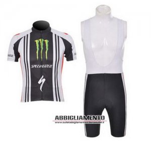 Abbigliamento Specialized 2014 Manica Lunga E Calza Abbigliamento Con Bretelle Bianco E Nero