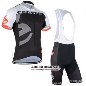 Abbigliamento Castelli 2015 Manica Corta E Pantaloncino Con Bretelle E Nero E Bianco