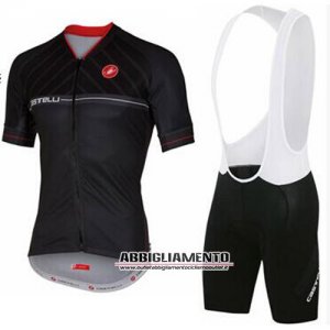 Abbigliamento Castelli 2016 Manica Corta E Pantaloncino Con Bretelle Nero