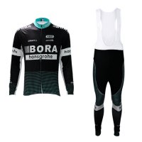 Abbigliamento Bora 2017 Manica Lunga e Pantaloncino Con Bretelle nero