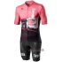 Abbigliamento Giro d'Italia 2020 Manica Corta e Pantaloncino Con Bretelle Bianco Nero Rosa