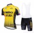 Abbigliamento Jumbo Visma 2019 Manica Corta e Pantaloncino Con Bretelle Giallo Nero