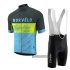 Abbigliamento Morvelo 2020 Manica Corta e Pantaloncino Con Bretelle Nero Giallo Blu