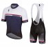 Abbigliamento Specialized 2018 Manica Corta e Pantaloncino Con Bretelle Bianco Viola