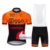 Abbigliamento Ziggo 2019 Manica Corta e Pantaloncino Con Bretelle Arancione Nero
