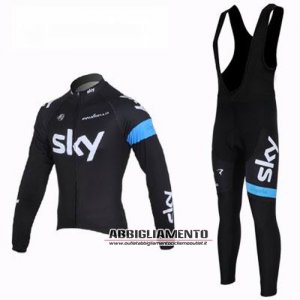 Abbigliamento Sky 2013 Manica Lunga E Calza Abbigliamento Con Bretelle Nero