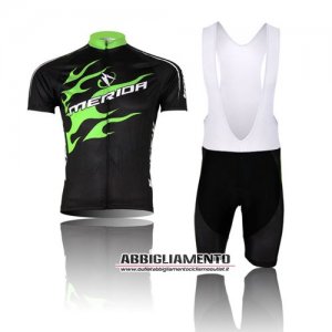 Abbigliamento Merida 2012 Manica Corta E Pantaloncino Con Bretelle Nero E Verde