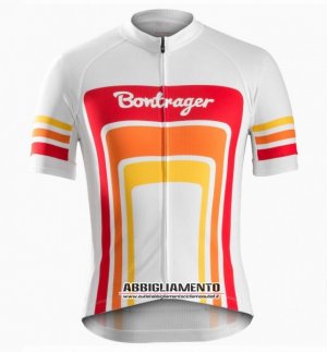 Abbigliamento Trek Factory 2016 Manica Corta E Pantaloncino Con Bretelle Bianco E Rosso