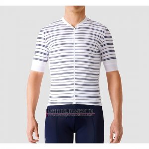 Abbigliamento La Passione 2019 Manica Corta e Pantaloncino Con Bretelle Stripe Bianco