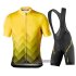 Abbigliamento Mavic 2020 Manica Corta e Pantaloncino Con Bretelle Giallo Nero