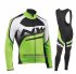 Abbigliamento Northwave 2019 Manica Lunga e Calzamaglia Con Bretelle Verde Nero Bianco