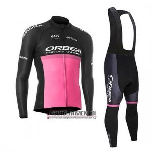 Abbigliamento Orbea 2020 Manica Lunga e Calzamaglia Con Bretelle Nero Rosa