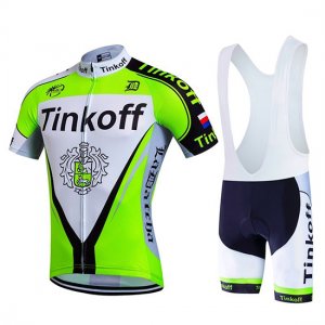 Abbigliamento Tinkoff 2017 Manica Corta e Pantaloncino Con Bretelle verde