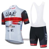 Abbigliamento UAE 2021 Manica Corta e Pantaloncino Con Bretelle Bianco