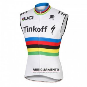 Gilet antivento Tinkoff 2016 Bianco E Rosso