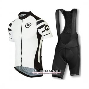 Abbigliamento Assos 2016 Manica Corta E Pantaloncino Con Bretelle Nero E Bianco