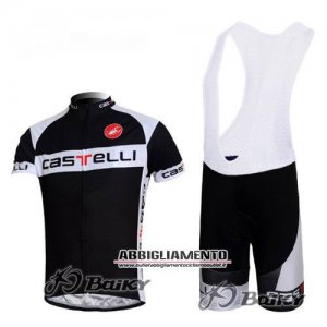 Abbigliamento Castelli 2011 Manica Corta E Pantaloncino Con Bretelle Nero E Bianco