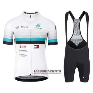 Abbigliamento Assos 2020 Manica Corta e Pantaloncino Con Bretelle Bianco Blu Nero