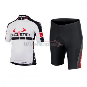 Abbigliamento Bobteam 2015 Manica Corta E Pantaloncino Con Bretelle bianco