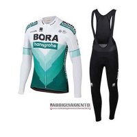 Abbigliamento Bora-hansgrone 2020 Manica Lunga e Calzamaglia Con Bretelle Verde Bianco