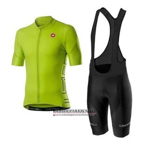 Abbigliamento Castelli 2020 Manica Corta e Pantaloncino Con Bretelle Verde