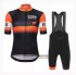 Abbigliamento Giro d'Italia 2019 Manica Corta e Pantaloncino Con Bretelle Arancione