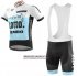 Abbigliamento Lotto NL-Jumbo 2019 Manica Corta e Pantaloncino Con Bretelle Blu Bianco