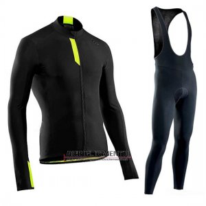 Abbigliamento Northwave 2019 Manica Lunga e Calzamaglia Con Bretelle Negro Verde