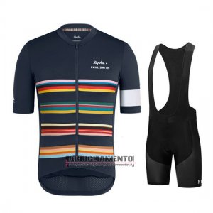 Abbigliamento Paul Smith Rapha 2019 Manica Corta e Pantaloncino Con Bretelle Spento Azul