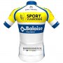 Abbigliamento Sport Vlaanderen-baloise 2020 Manica Corta e Pantaloncino Con Bretelle Bianco Giallo Blu