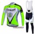 Abbigliamento Tinkoff 2016 Manica Lunga E Calzamaglia Con Bretelle Verde E Nero