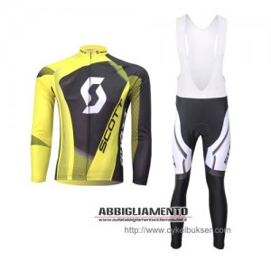 Abbigliamento Scott 2013 Manica Lunga E Calza Abbigliamento Con Bretelle Nero E Giallo