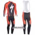 Abbigliamento Specialized 2013 Manica Lunga E Calza Abbigliamento Con Bretelle Nero E Rosso