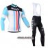 Abbigliamento Bianchi 2014 Manica Lunga E Calza Abbigliamento Con Bretelle Nero E Celeste