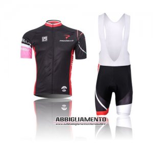 Abbigliamento Pinarello 2013 Manica Corta E Pantaloncino Con Bretelle Nero E Rosso