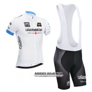 Abbigliamento Giro d\'Italia 2014 Manica Corta E Pantaloncino Con Bretelle Bianco