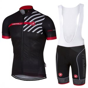 Abbigliamento Castelli 2017 Manica Corta e Pantaloncino Con Bretelle nero