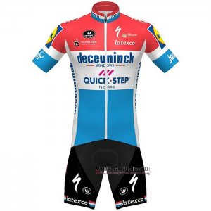 Abbigliamento Deceuninck Quick Step 2020 Manica Corta e Pantaloncino Con Bretelle Paesi Bassi