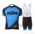 Abbigliamento KTM 2018 Manica Corta e Pantaloncino Con Bretelle Blu Nero