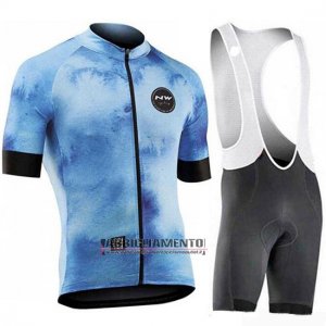 Abbigliamento Northwave 2019 Manica Corta e Pantaloncino Con Bretelle Blu